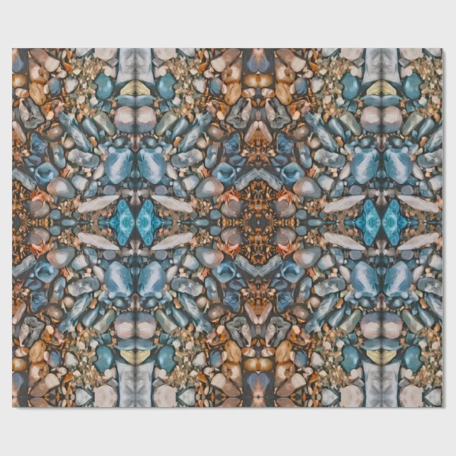 Papier Cadeau Terrain intemporel - Élégant papier d'enveloppemen (Plat)