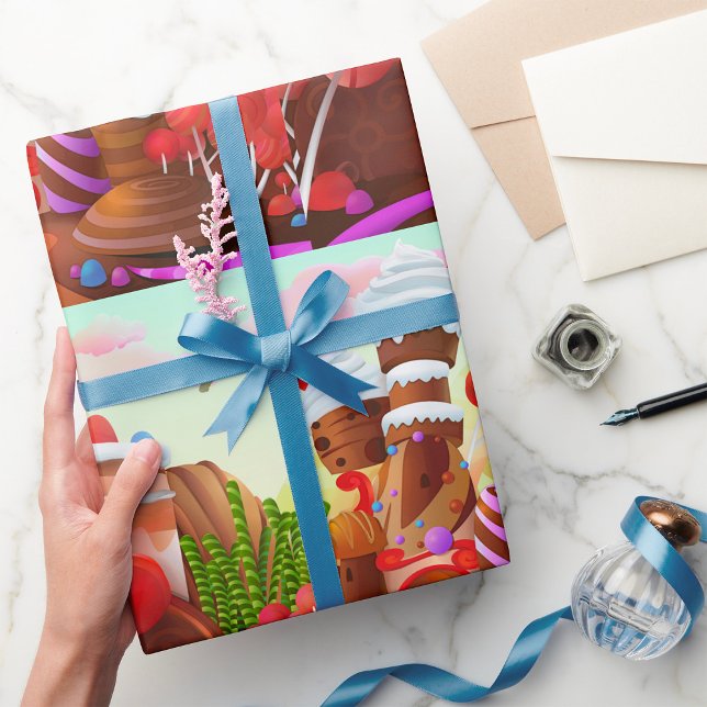 Papier Cadeau Terre De Chocolat (Créateur téléchargé)