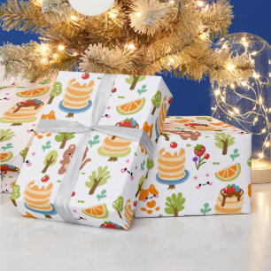 Papier Cadeau Terre de Petit Déjeuner Fantaisiste (LISSEZ CI-DES