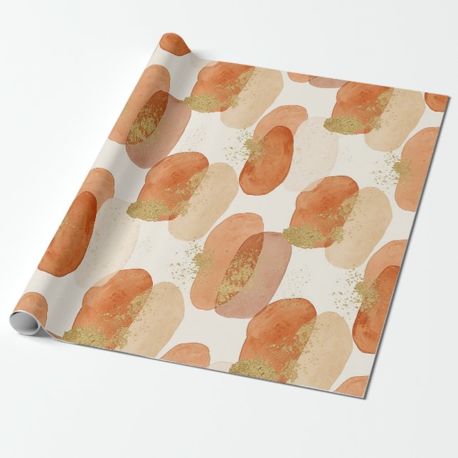 Papier Cadeau Terre Douce Abstraite (5) (Déroulé)