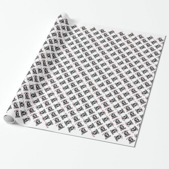 Papier Cadeau Terre-Neuve doit aimer Drool (Déroulé)