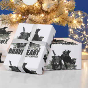 Papier Cadeau Terrier de chasse allemand, Le Jagdterrier, Art