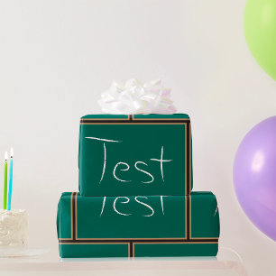 Papier Cadeau Test Chalkboard School
