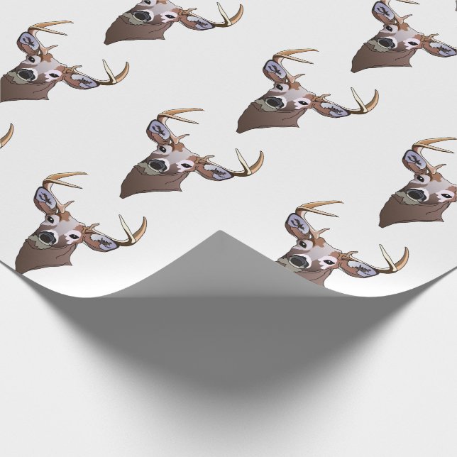 Papier Cadeau Tête de cerf (Coin)