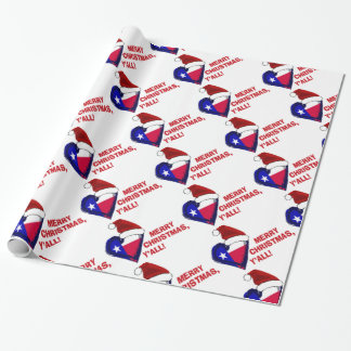 Papier Cadeau Texas Père Noël - Joyeux Noël Y'all !