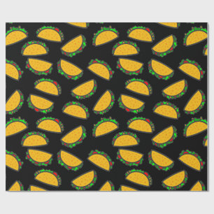 Papier Cadeau texmex black taco mardi mexique nourriture
