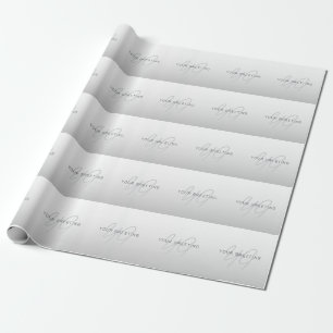 Papier Cadeau Texte modifiable pour entreprise, salutation ou no