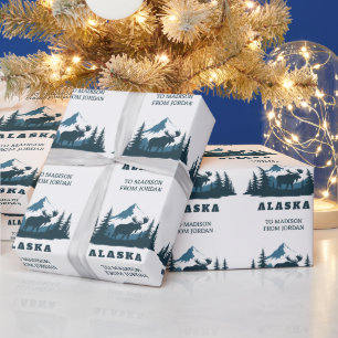 Papier Cadeau Texte personnalisé ALASKA