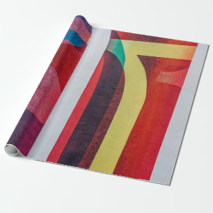 Papier Cadeau textile blanc et rouge