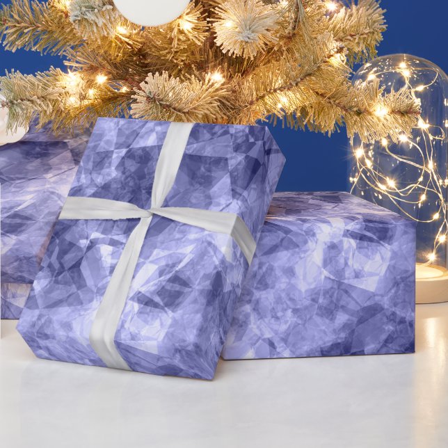 Papier Cadeau Texture croûtée bleu foncé (Vacances)