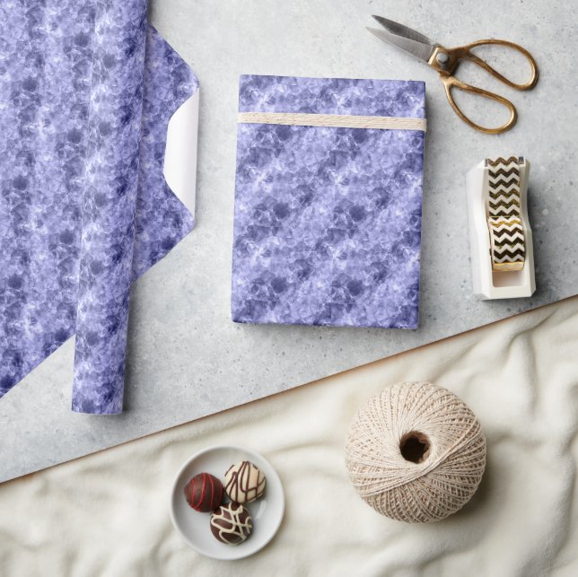 Papier Cadeau Texture croûtée bleu foncé (Artisanat)