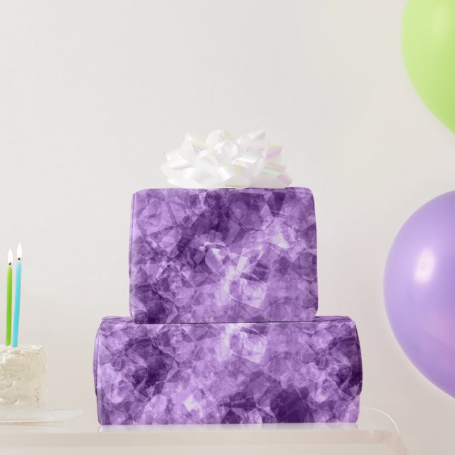 Papier Cadeau Texture crumplée violet foncé (Cadeaux de fête)