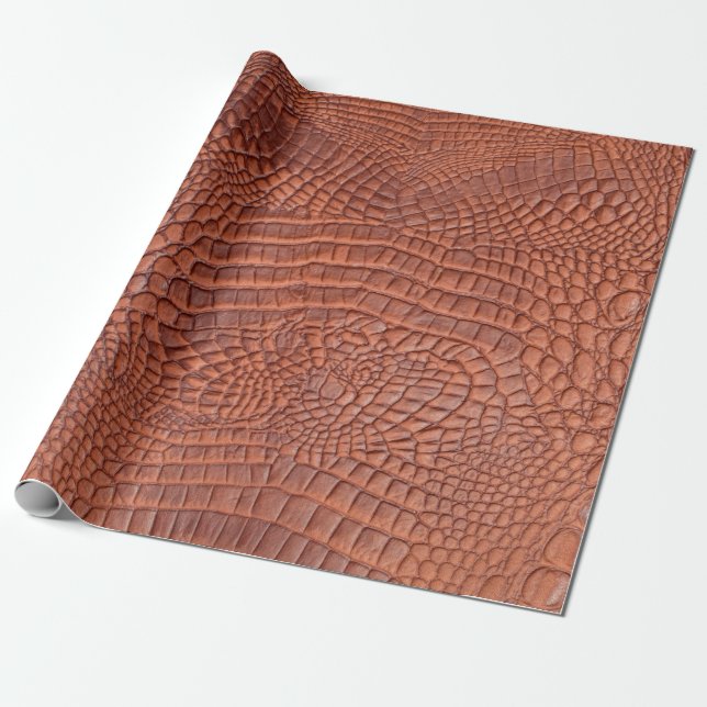 Papier Cadeau texture de fond en cuir Brown, abstrait, a (Déroulé)