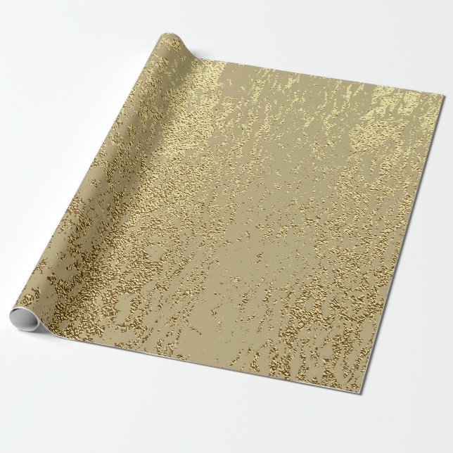 Papier Cadeau Texture de grunge d'or pour créer un effet déprimé (Déroulé)