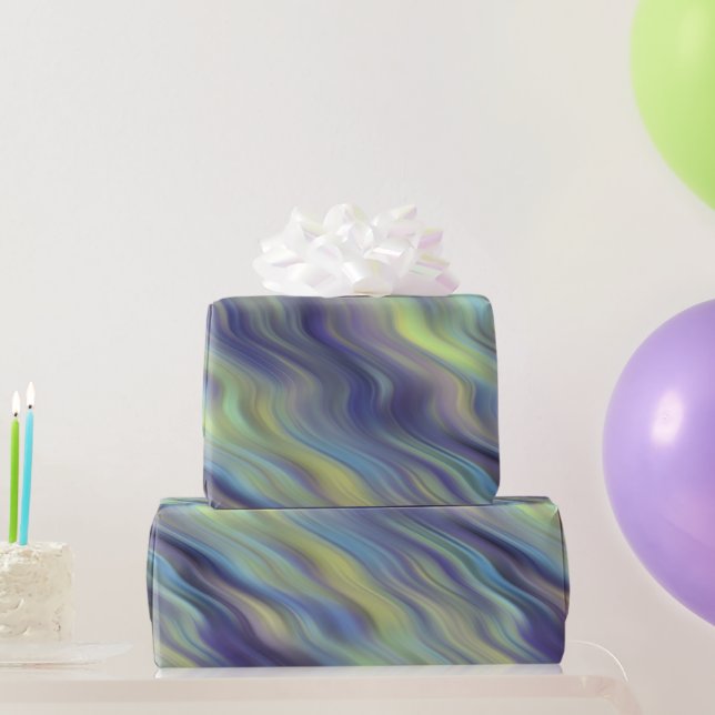 Papier Cadeau Texture de lavande ondulée (Cadeaux de fête)