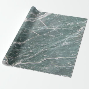 Papier Cadeau Texture de marbre vert moderne cool