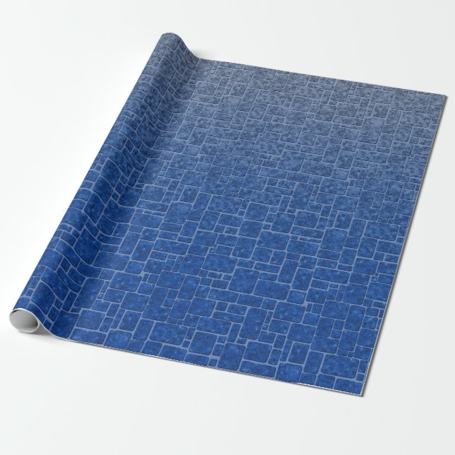 Papier Cadeau texture de pierre Abstraite décor de briques navig (Déroulé)