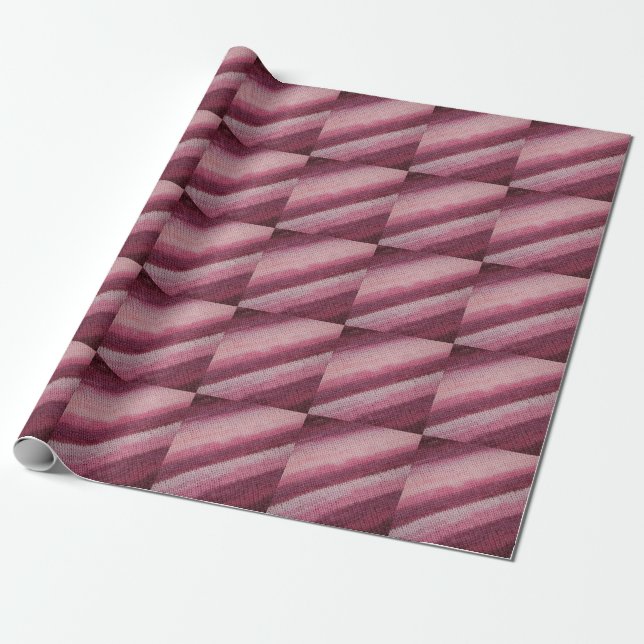 Papier Cadeau Texture de tissu en nappe, abstrait violet-rose. (Déroulé)