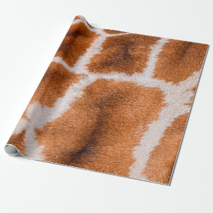 Papier Cadeau Texture d'impression de girafe