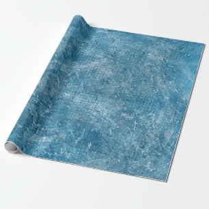 Papier Cadeau Texture d'océan bleu aquarelle