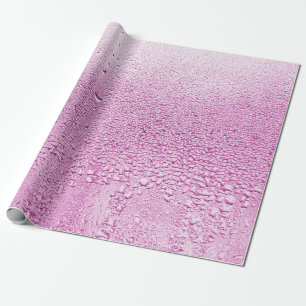 Papier Cadeau Texture d'une goutte de pluie sur un verre mouillé