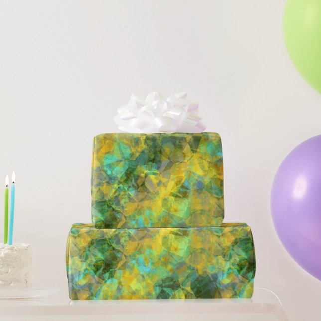 Papier Cadeau Texture écaillée d'or (Cadeaux de fête)