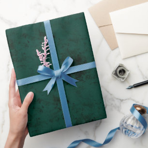 Papier Cadeau Texture Élégant Vert Émeraude Foncé Uni