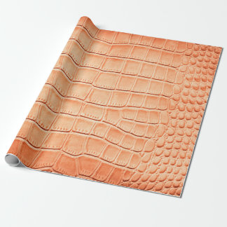 Papier Cadeau Texture en cuir de crocodile brun clair