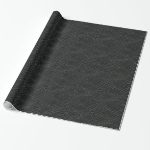 Papier Cadeau texture en cuir noir