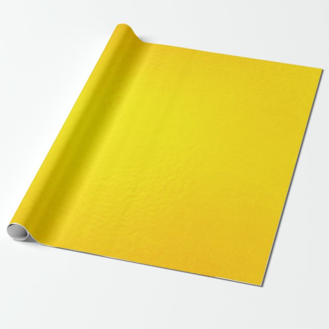 Papier Cadeau texture feuille or arrière - plan feuille jaune br (Déroulé)