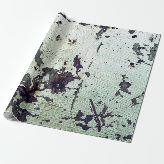 Papier Cadeau Texture métallique avec rayures et craquelures abs (Déroulé)
