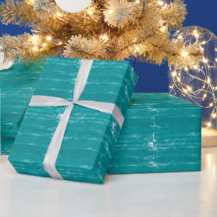 Papier Cadeau Texture minimaliste aquarelle turquoise