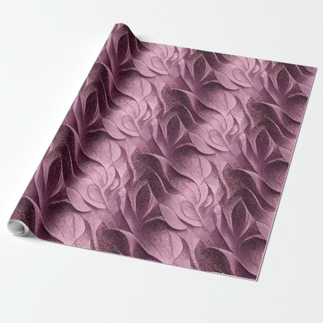 Papier Cadeau Texture Pailleté Motif Or Brillance (Déroulé)