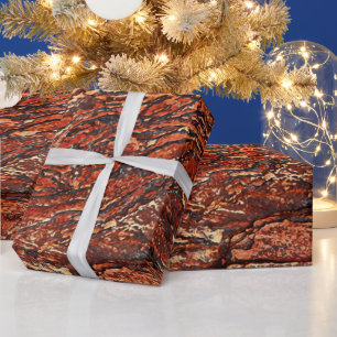 Papier Cadeau Texture Red Rock