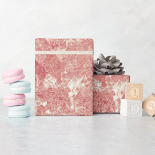 Papier Cadeau Texture rose en marbre d'or