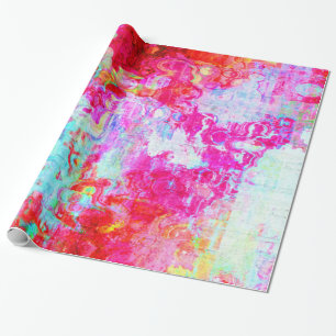 Papier Cadeau Texture rouge rose