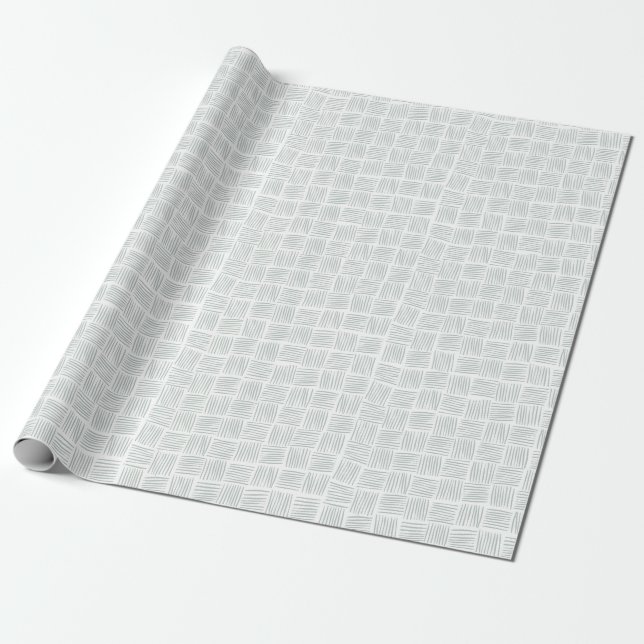 Papier Cadeau Texture tissée - bleu clair (Déroulé)