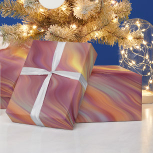 Papier Cadeau Texture vague de Plumeria exotique