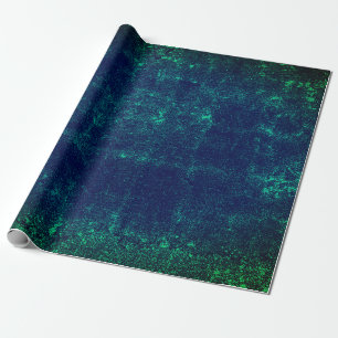 Papier Cadeau Texture Vintage Vert foncé Bleu Découpage Grunge