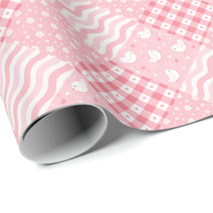 Papier Cadeau Textures roses