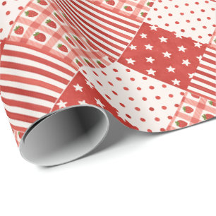 Papier Cadeau Textures Rouges