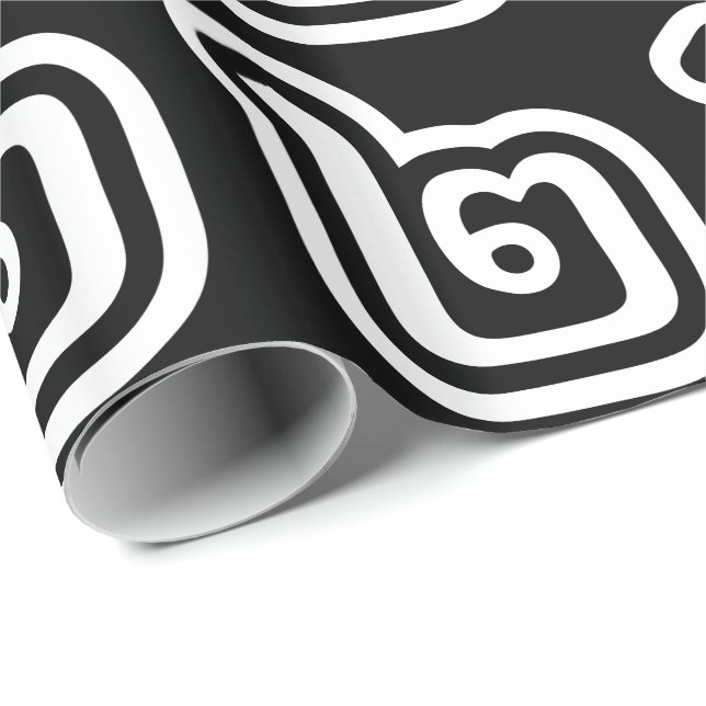 Papier Cadeau Thaïlande Numéro 2 / Deux / ๒ (Chanson) Script tha (Coin rond)