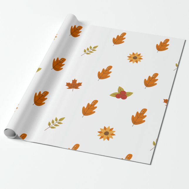 Papier Cadeau Thanksgiving Gift Wrap | Celebrate in Style | fall (Déroulé)