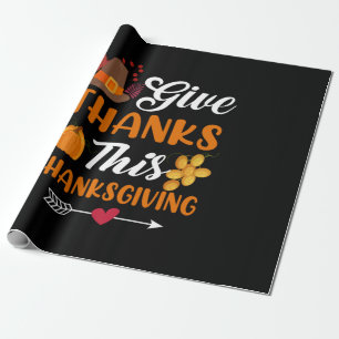 Papier Cadeau Thanksgiving Remerciez Ce Thanksgiving