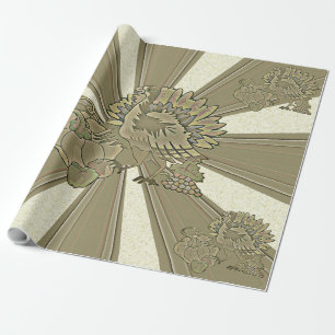 Papier Cadeau Thanksgiving Turquie sculpté -