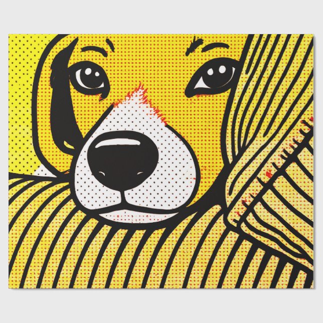 Papier Cadeau The beagle's head rested on the armrest. (Plat)