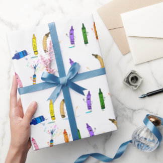 Papier Cadeau The Day the Crayons Quit Themed Wrapping Paper