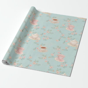 Papier Cadeau Thé Party Shabby Chic