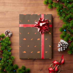 Papier Cadeau Thème dinosaure pour l'anniversaire des enfants, o
