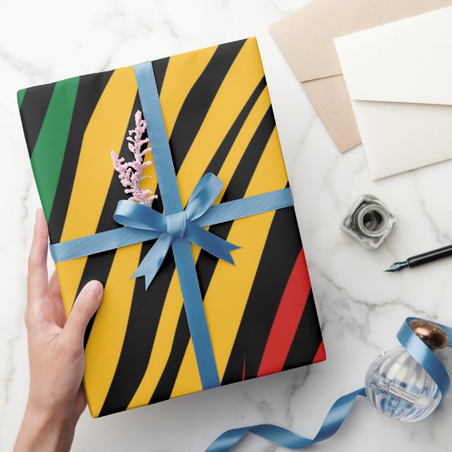 Papier Cadeau Thème du Mois de l'histoire des Noirs  (Cadeaux)